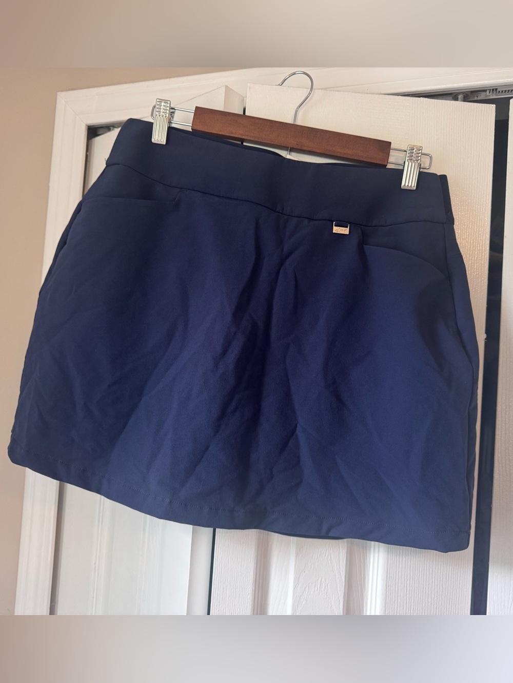 Greg Norman Navy Blue Golf Skort Medium M Play Dry Athletic Tennis Skirt Shorts